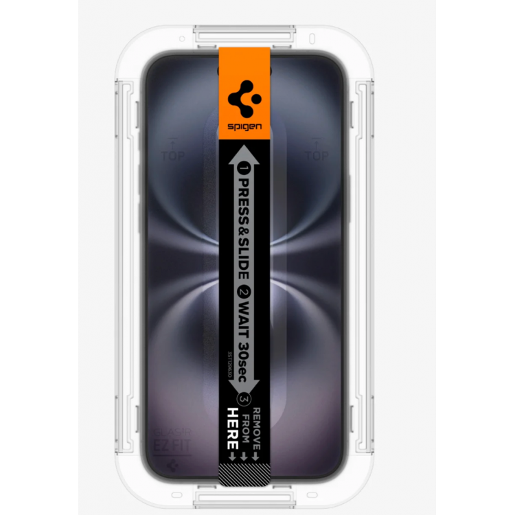 Spigen SGP Γυαλί προστασίας GLAS.tR EZ Fit SLIM CASE FRIENDLY για APPLE iPhone 15 Plus 6.7 2023/16 Plus 6.7 2024, 2-TEM - ΔΙΑΦΑΝΟ - AGL06883